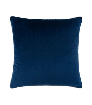 Meridian Navy / Silver Velvet Cushion
