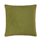 Meridian Olive / Ginger Velvet Cushion - Just Fabrics