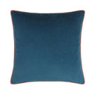 Meridian Petrol / Blush Velvet Cushion - Just Fabrics