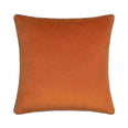 Meridian Pumpkin / Mocha Velvet Cushion
