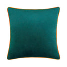Meridian Teal / Clementine Velvet Cushion - Just Fabrics