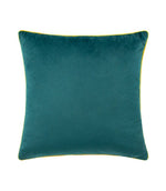 Meridian Teal / Cylon Velvet Cushion - Just Fabrics
