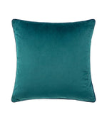 Meridian Teal / Navy Velvet Cushion - Just Fabrics
