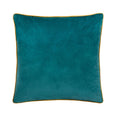 Meridian Teal / Ochre Velvet Cushion