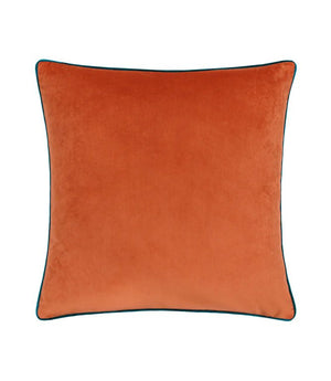 Meridian Tiger / Teal Velvet Cushion