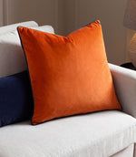 Meridian Tiger / Teal Velvet Cushion - Just Fabrics