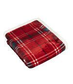 Throws & Wool Throws - Blake Check Fleece Red