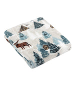 Throws & Wool Throws - Arcticus White / Blue