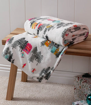 Aspen Fleece Snow Throw