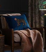 Cushion Covers - Durga Bluebell Embroidered Cushion Cover