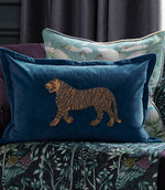 Cushion Covers - Durga Bluebell Embroidered Cushion Cover