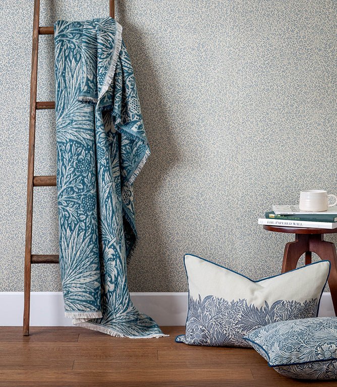 Throws & Wool Throws - Marigold Jacquard Indigo