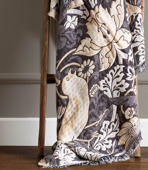 Strawberry Thief Jacquard Biscuit Throw