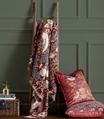 Throws & Wool Throws - Strawberry Thief Jacquard Berry