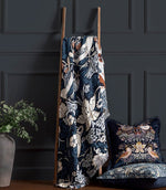 Throws & Wool Throws - Strawberry Thief Jacquard Indigo