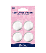 Self Cover Buttons 29mm, Metal Top - Just Fabrics