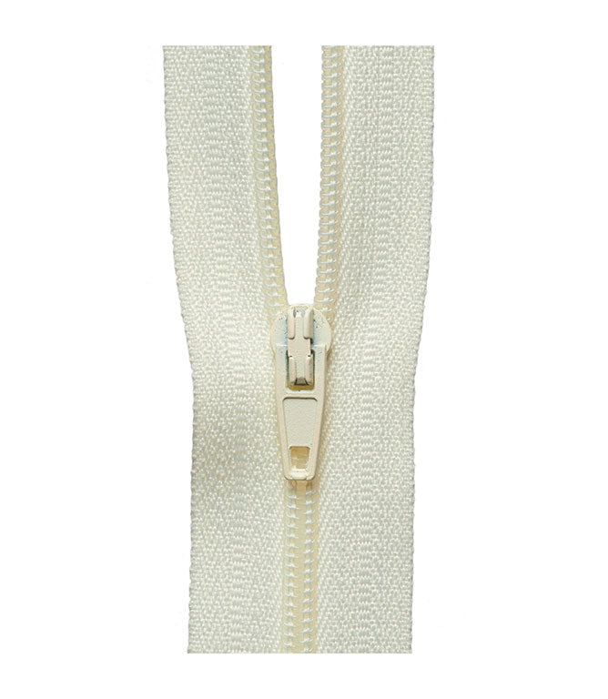 Zips & Fastenings - No.3 Continuous Zip 10m Roll Cream