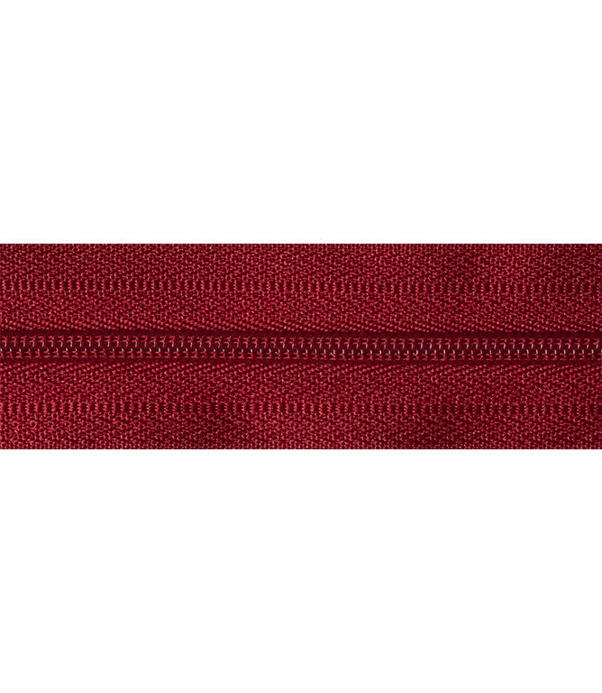 Zips & Fastenings - No.3 Continuous Zip 10m Roll Wine