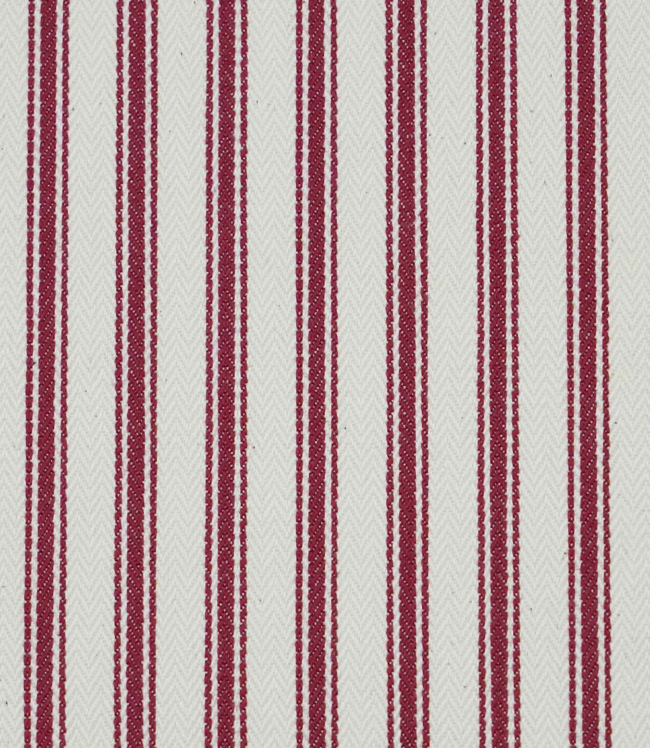 JF Ticking Fabric / Red