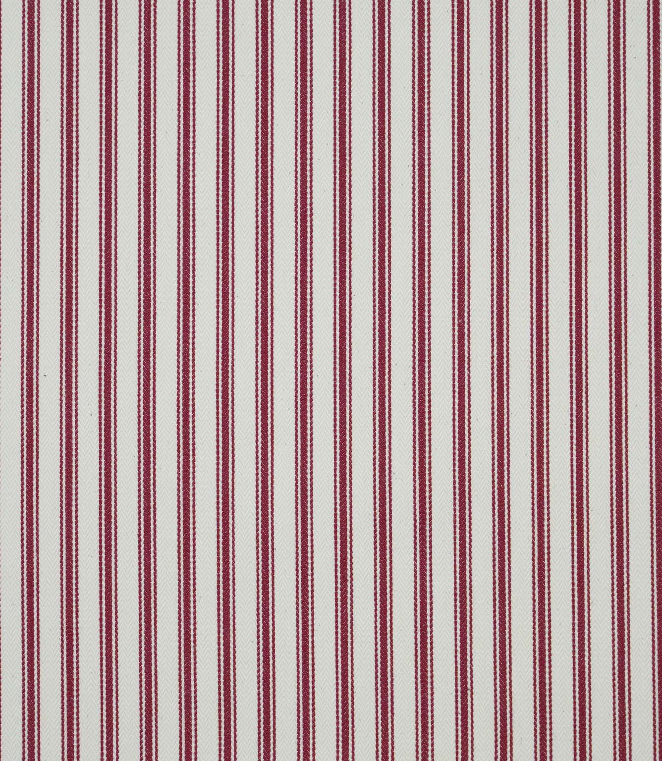 JF Ticking Fabric / Red