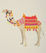 Desert Camels Fabric / French Grey - Just Fabrics