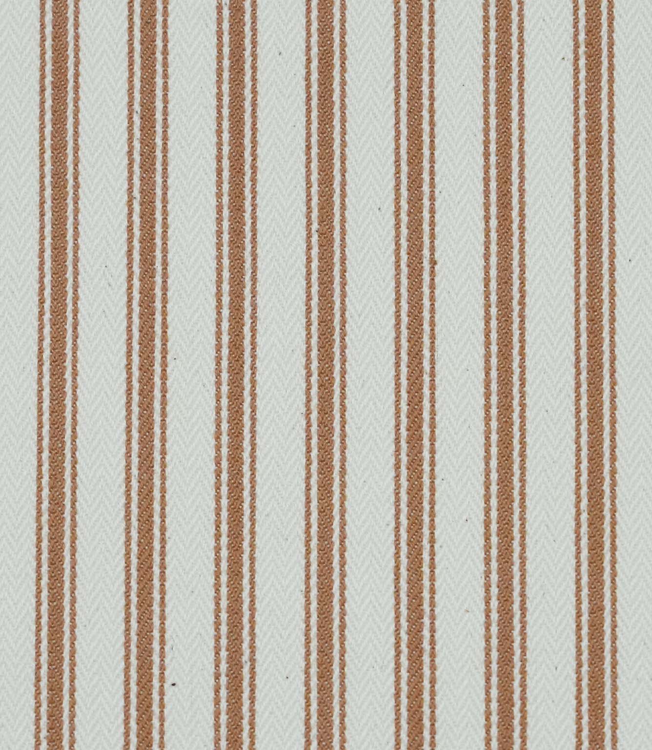 JF Ticking Fabric / Burnt Orange