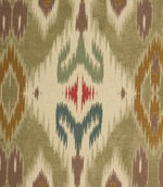 Bibi Ikat Fabric / Matcha - Just Fabrics