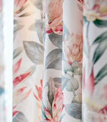 King Protea Fabric / Orchid / Grey - Just Fabrics