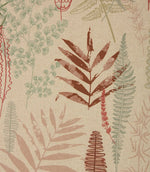 Tropical Leaves Fabric / Eau De Nil / Pink - Just Fabrics