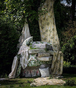 Chestnut Tree Fabric / Wheat / Pebble - Just Fabrics