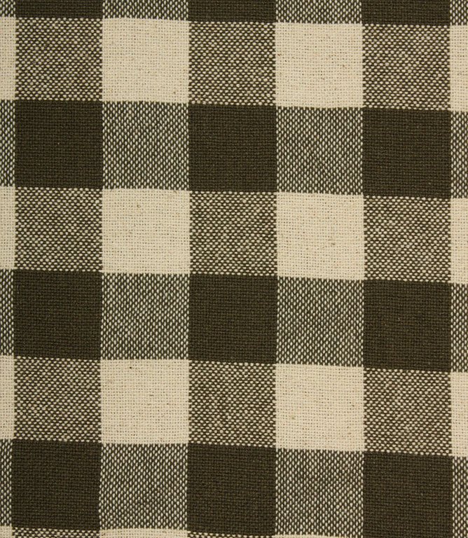 Aldsworth Check Fabric / Khaki - Just Fabrics