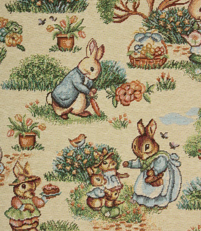 Peter Rabbit Picnic Fabric / Multi - Just Fabrics