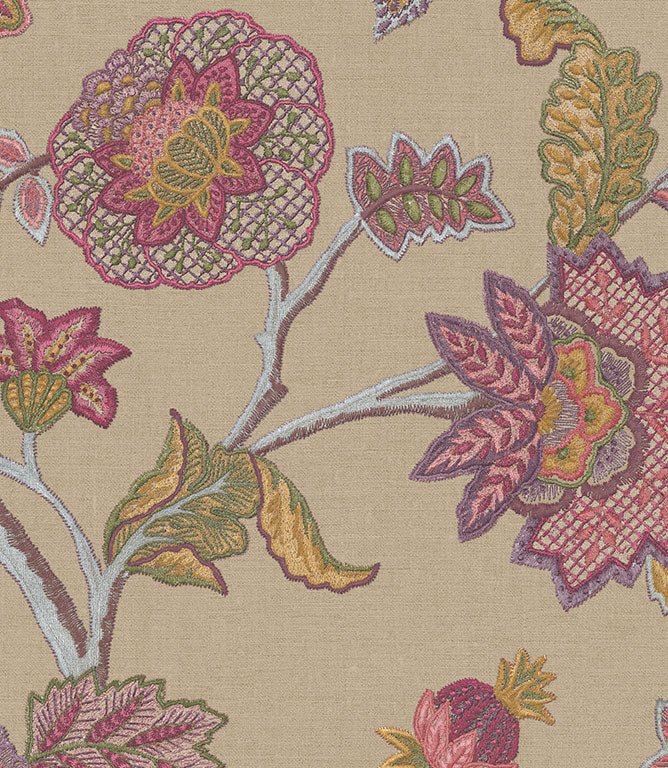 Amara FR Fabric / Cerise - Just Fabrics