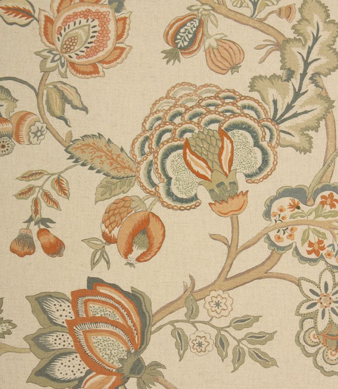 Jacobean Fabric / Clay - Just Fabrics