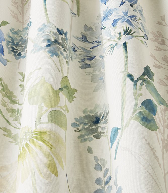 Wild Garden Cotton Fabric / Cornflower - Just Fabrics