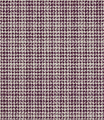 Houndstooth FR Fabric / Mulberry - Just Fabrics