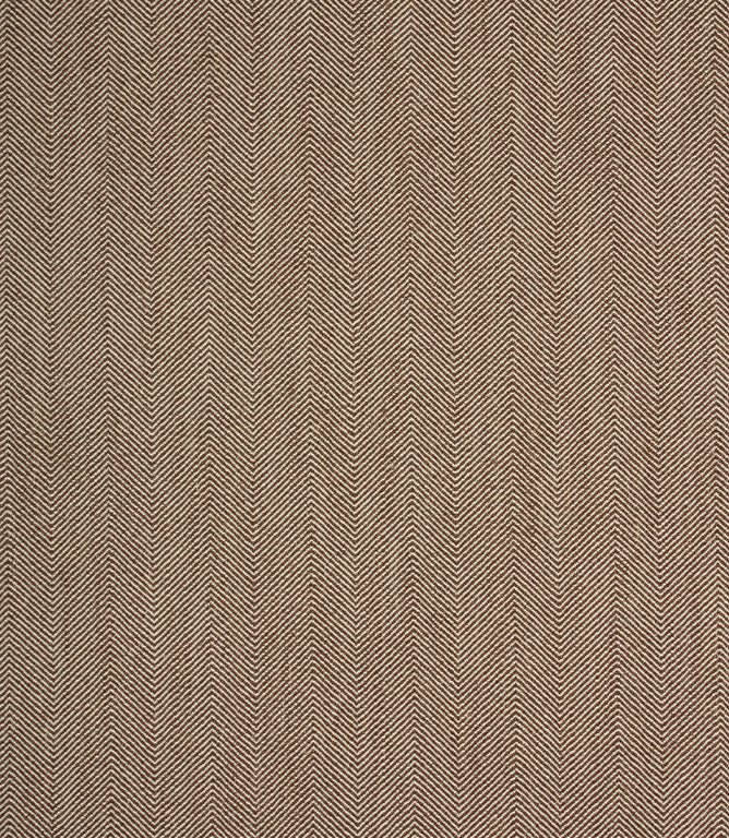 Charlbury Herringbone Fabric / Bison - Just Fabrics