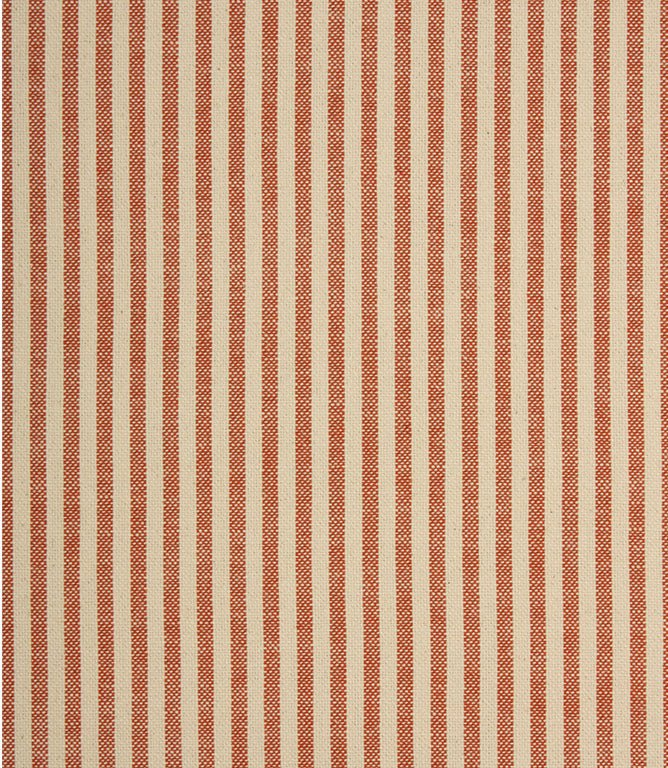 Broadway Stripe Fabric / Terracotta - Just Fabrics