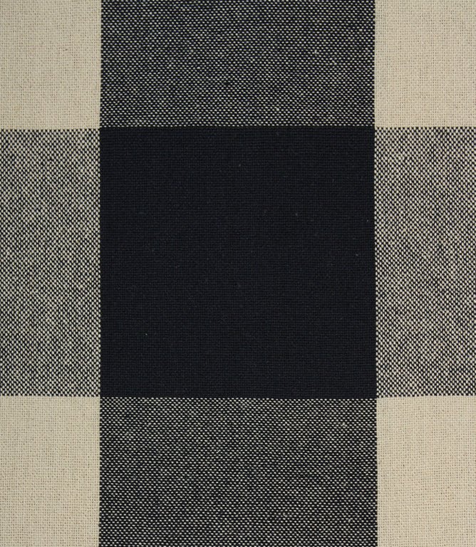 Aldsworth Chunky Check Fabric / Indigo - Just Fabrics