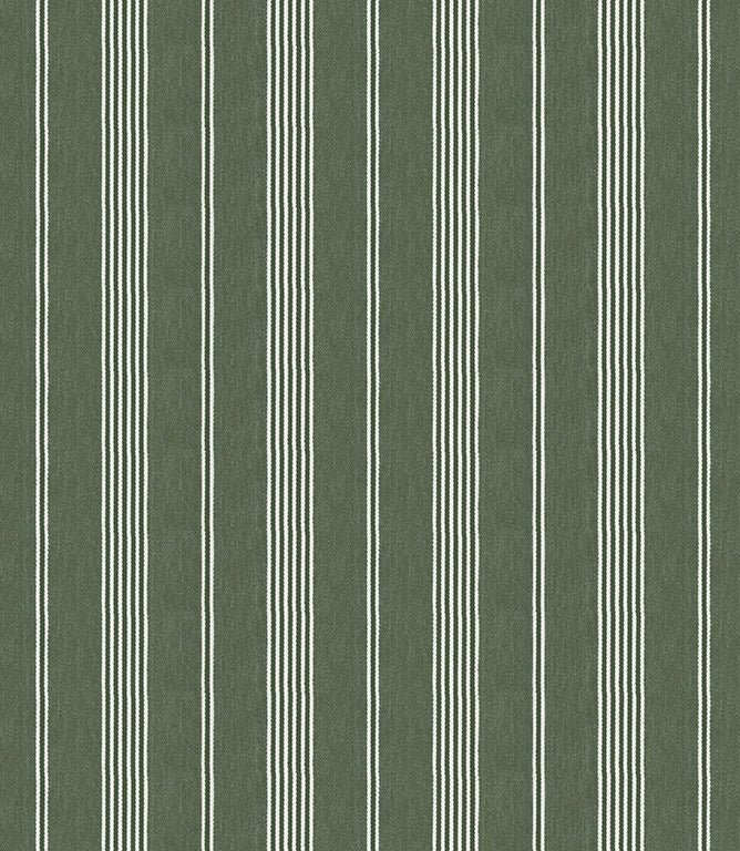 Cheltenham Stripe Fabric / Ivy - Just Fabrics