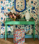 Wildflower Meadow Fabric / Carnelian / Aquamarine / Peridot - Just Fabrics