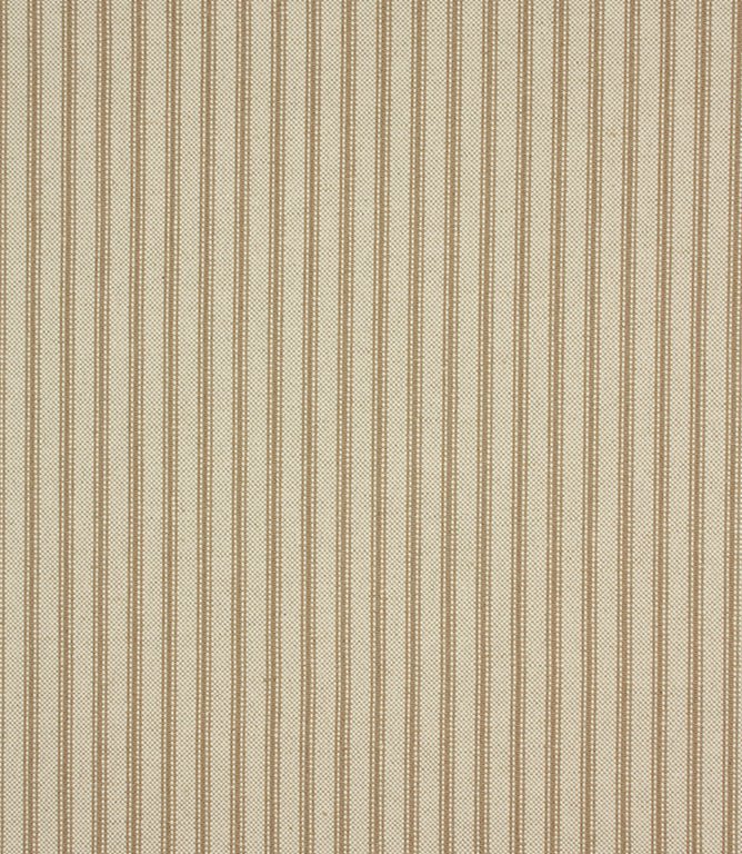 JF Linen Ticking Fabric / Beige - Just Fabrics