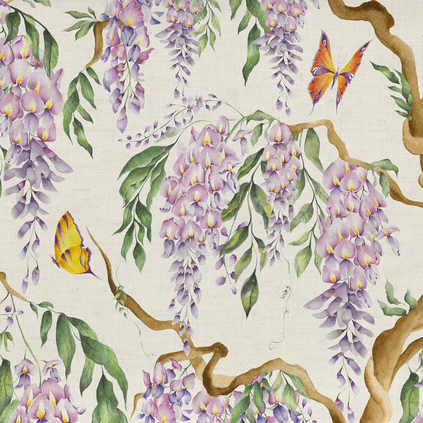 Mariposa Fabric / Cream - Just Fabrics