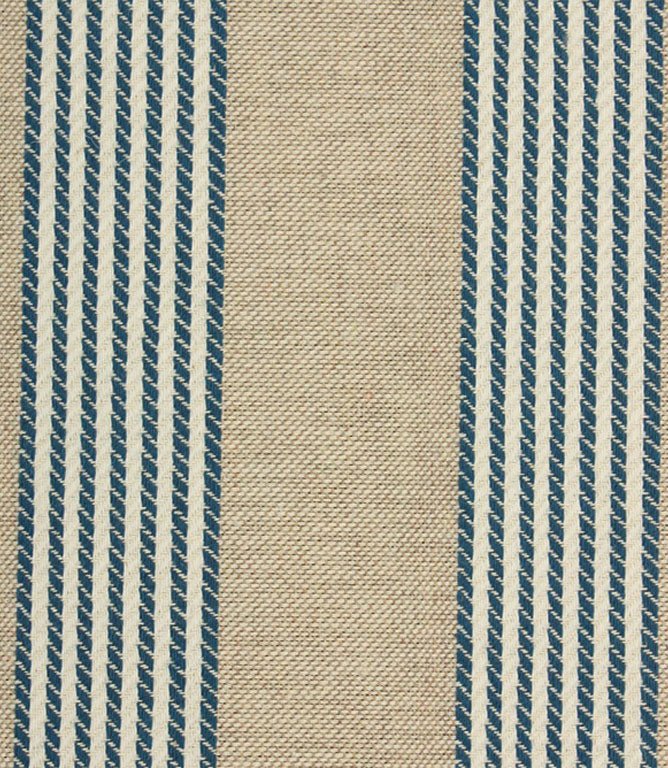 Ludlow Stripe Fabric / Blue - Just Fabrics