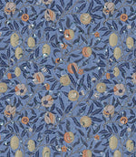 Pomegranate Oilcloth Fabric / Royal - Just Fabrics