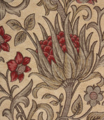 Chalfont Fabric / Red - Just Fabrics