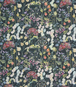 Hedgerow Lomond Fabric / Navy - Just Fabrics