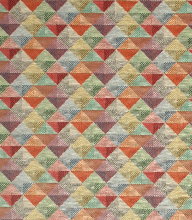 JF Geo Acrylic Tablecloth Fabric / Multi - Just Fabrics