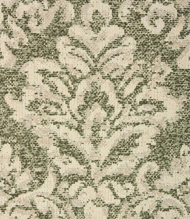 Hester Damask Fabric / Mint - Just Fabrics
