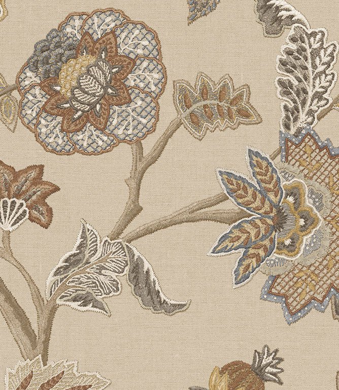 Amara FR Fabric / Oatmeal - Just Fabrics